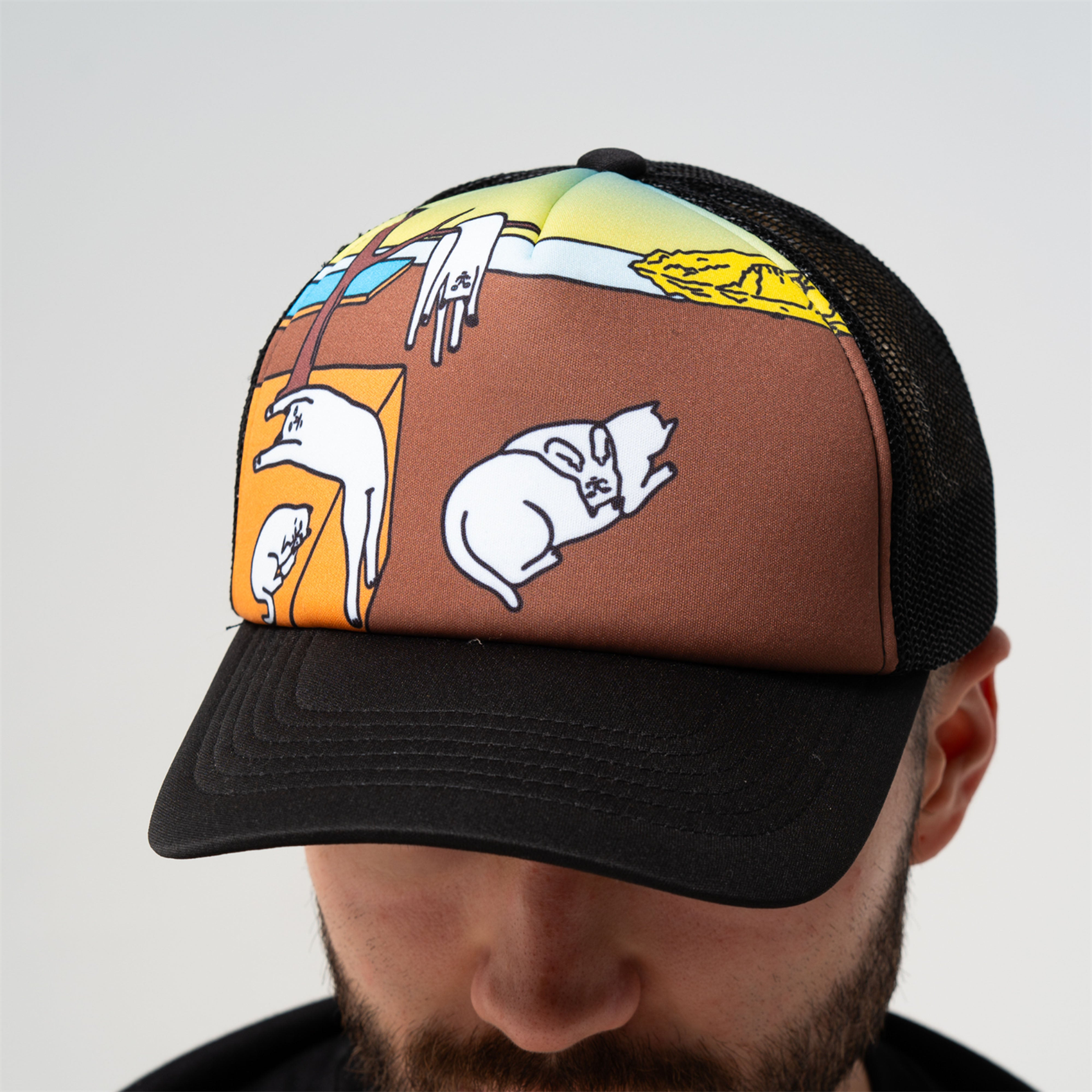 Бейсболка RIPNDIP NERMALI TRUCKER HAT (BLACK) - фото 48803