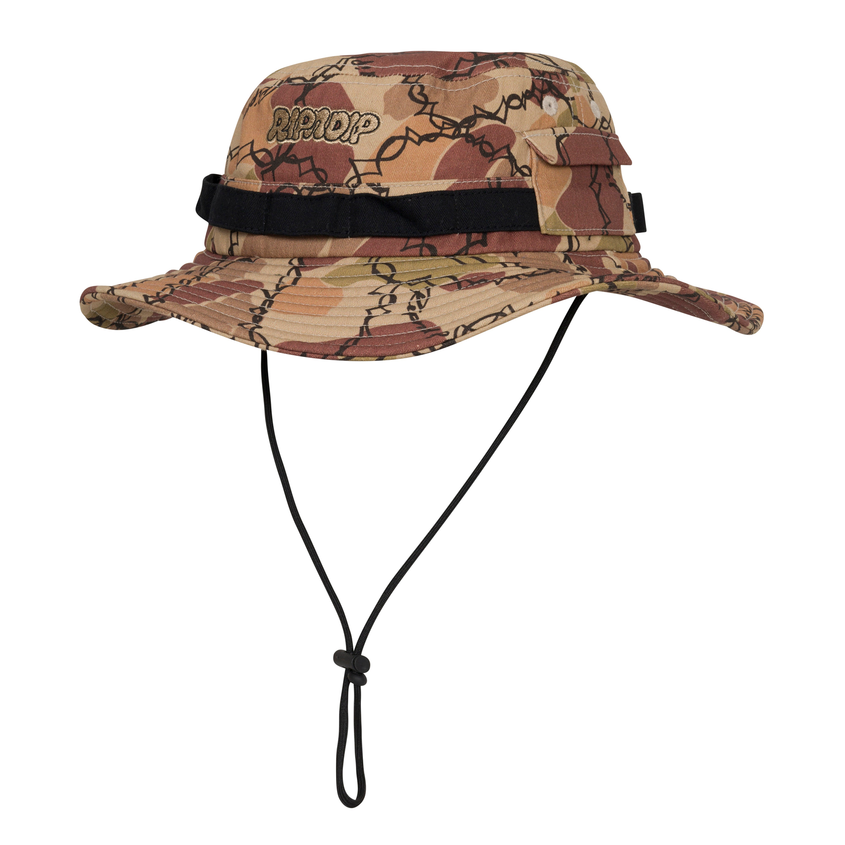 Панама RIPNDIP WIRED BOONIE HAT (TAN CAMO) - фото 48814