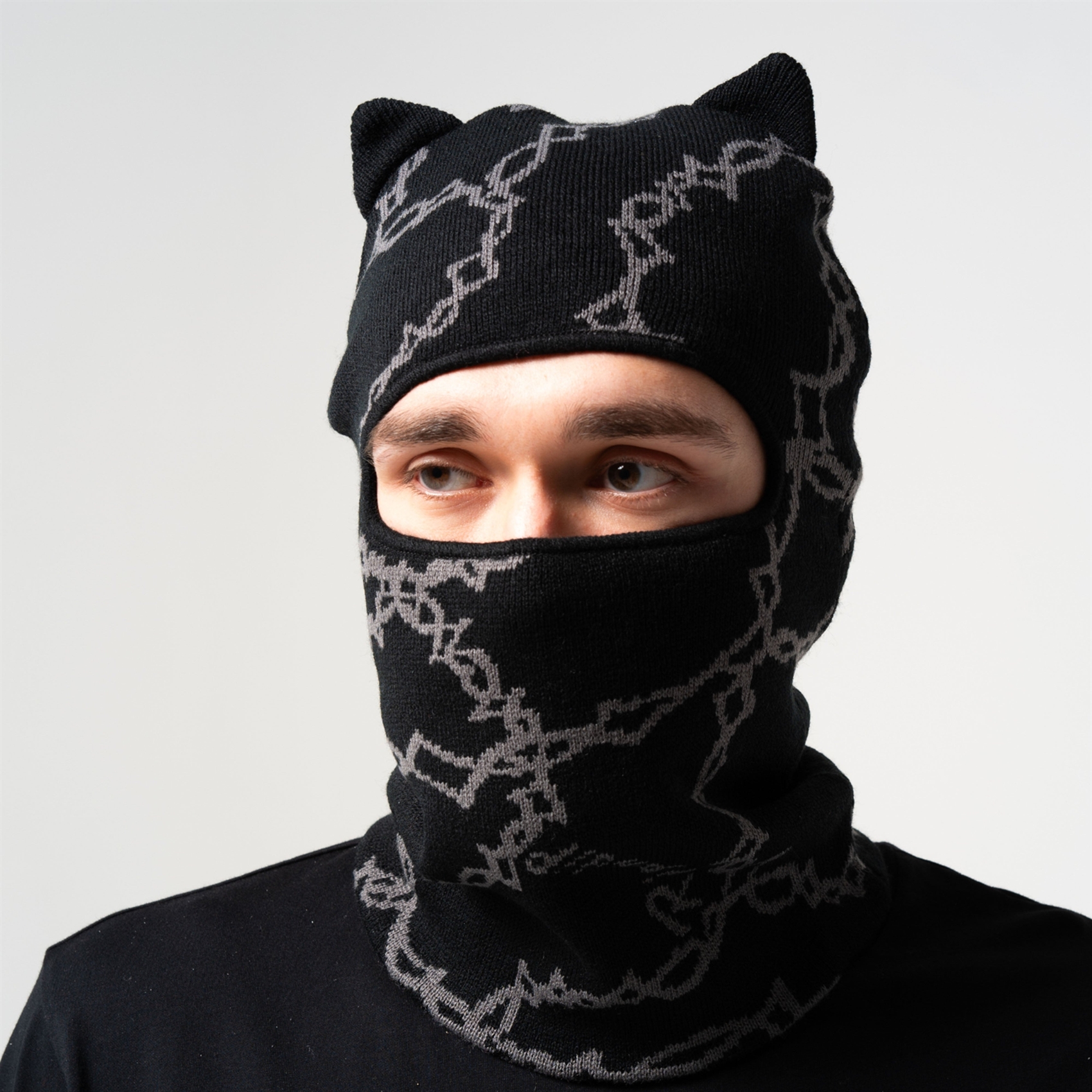 Шапка RIPNDIP KITTY EAR WIRED BALACLAVA  (BLACK) - фото 48819