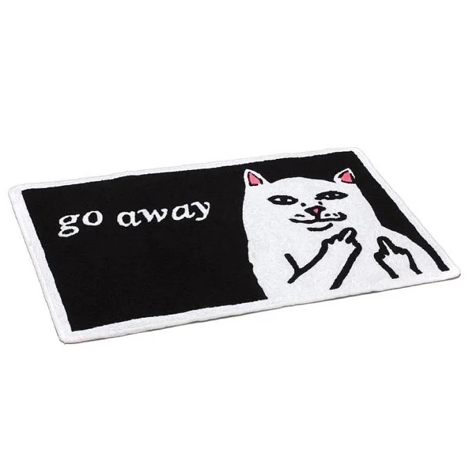 Коврик RIPNDIP GO AWAY RUG (BLACK) - фото 48892