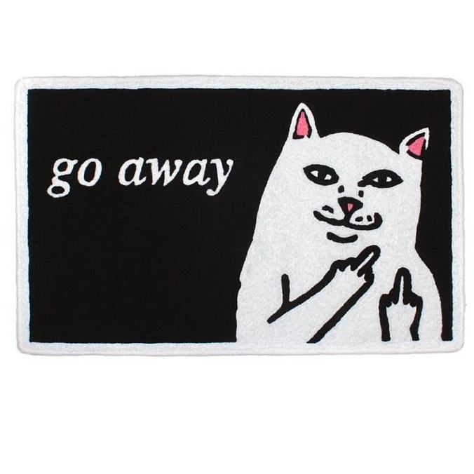 Коврик RIPNDIP GO AWAY RUG (BLACK) - фото 48893