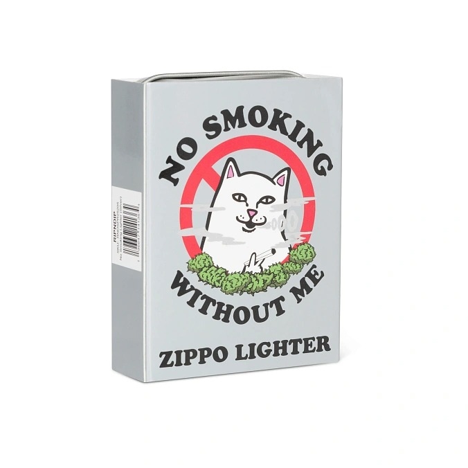 Зажигалка RIPNDIP NO SMOKING LIGHTER (SILVER) - фото 48915