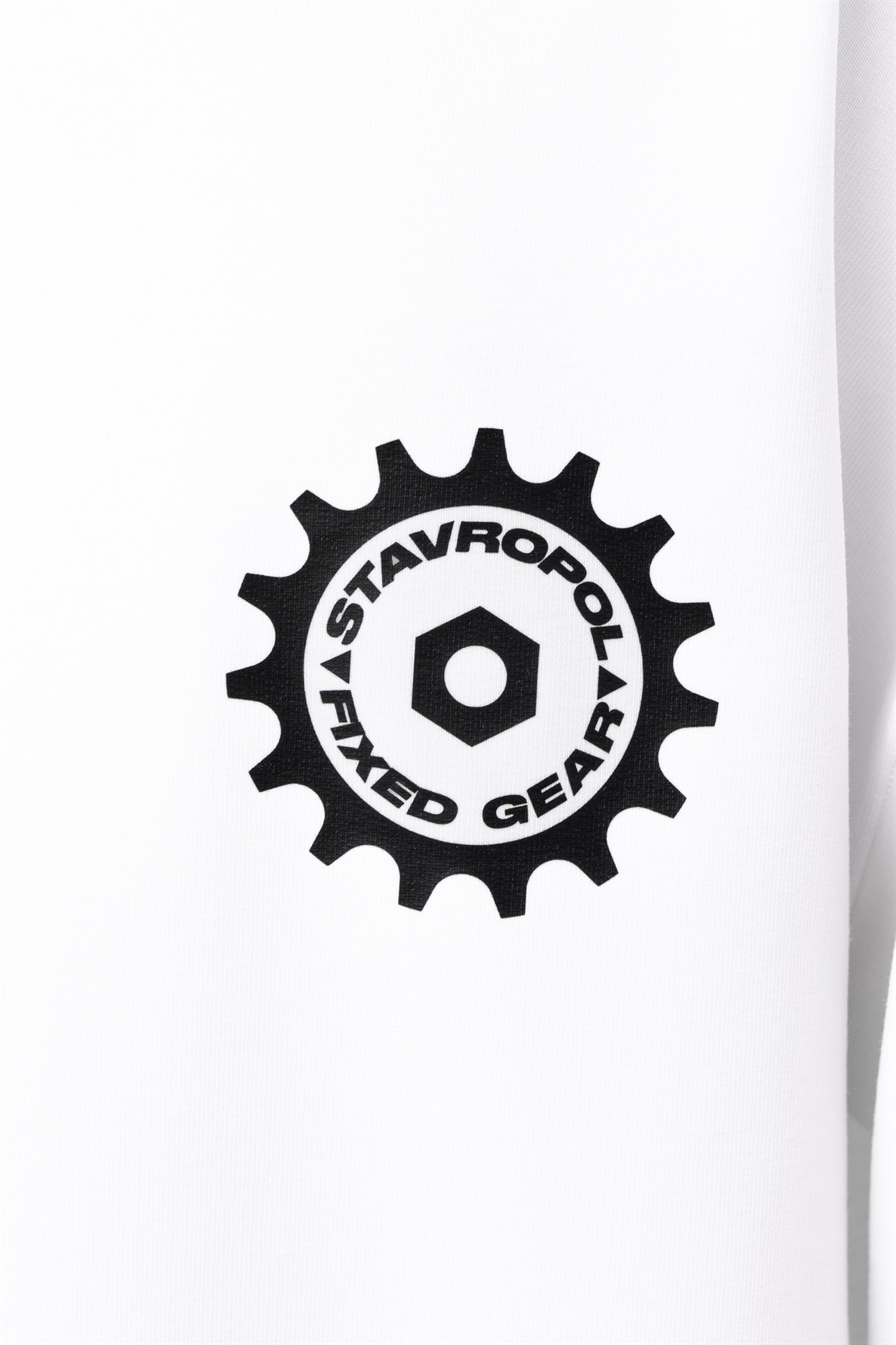 Футболка БОРДШОП#1 FIXED GEAR STAVROPOL белый - фото 48935