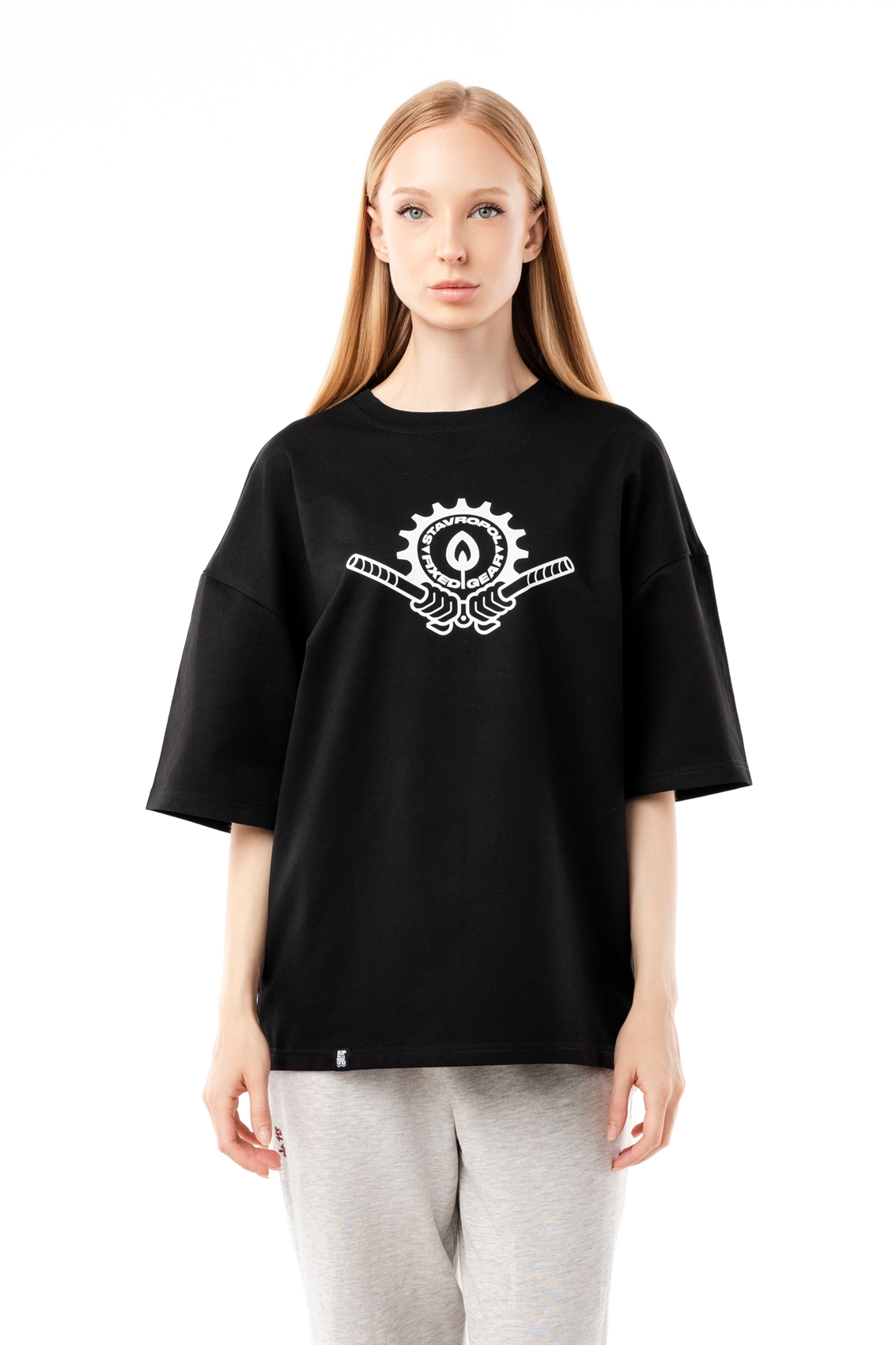 Футболка БОРДШОП#1 FIXED GEAR logo черный - фото 48948