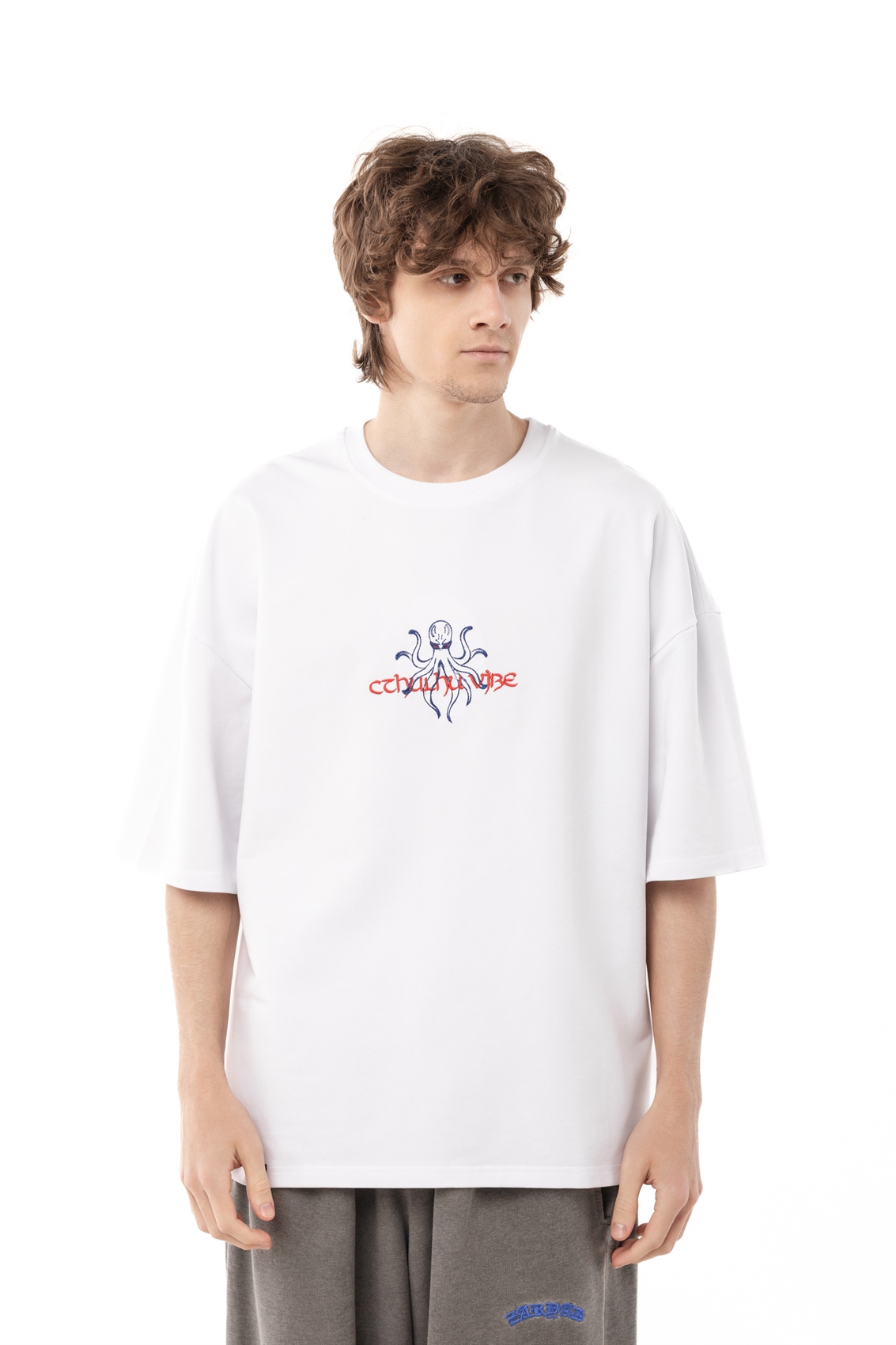 Футболка БОРДШОП#1 Ктулху белый - фото 50023