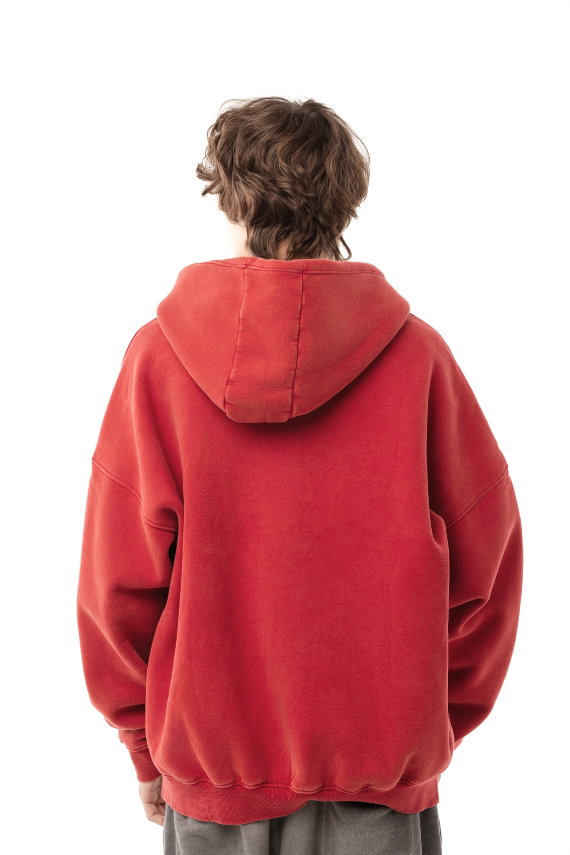 Зип-худи Бордшоп1 washed утепленный красный - фото 50076