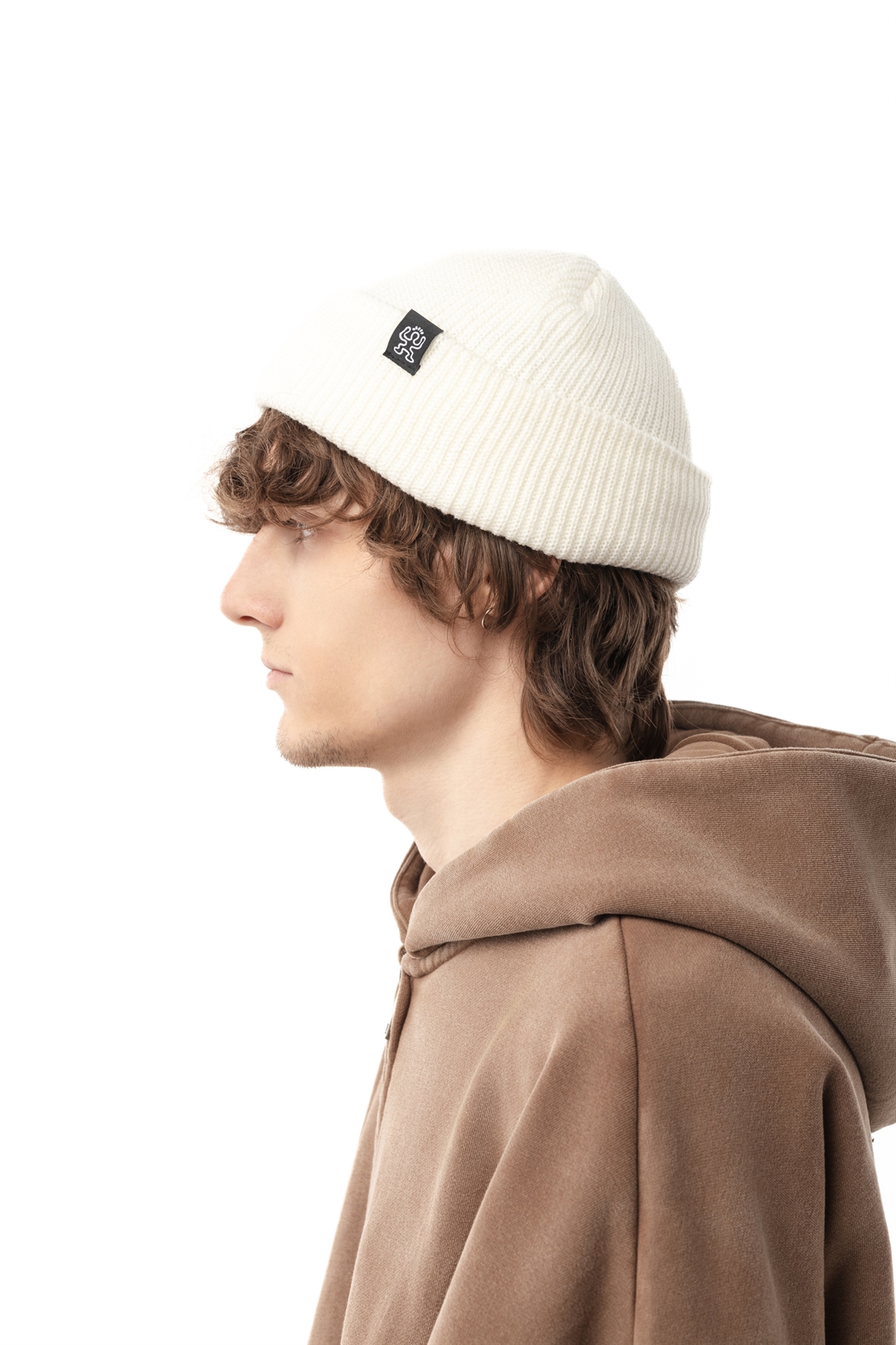 Шапка БОРДШОП1 Бини молочный - фото 50173