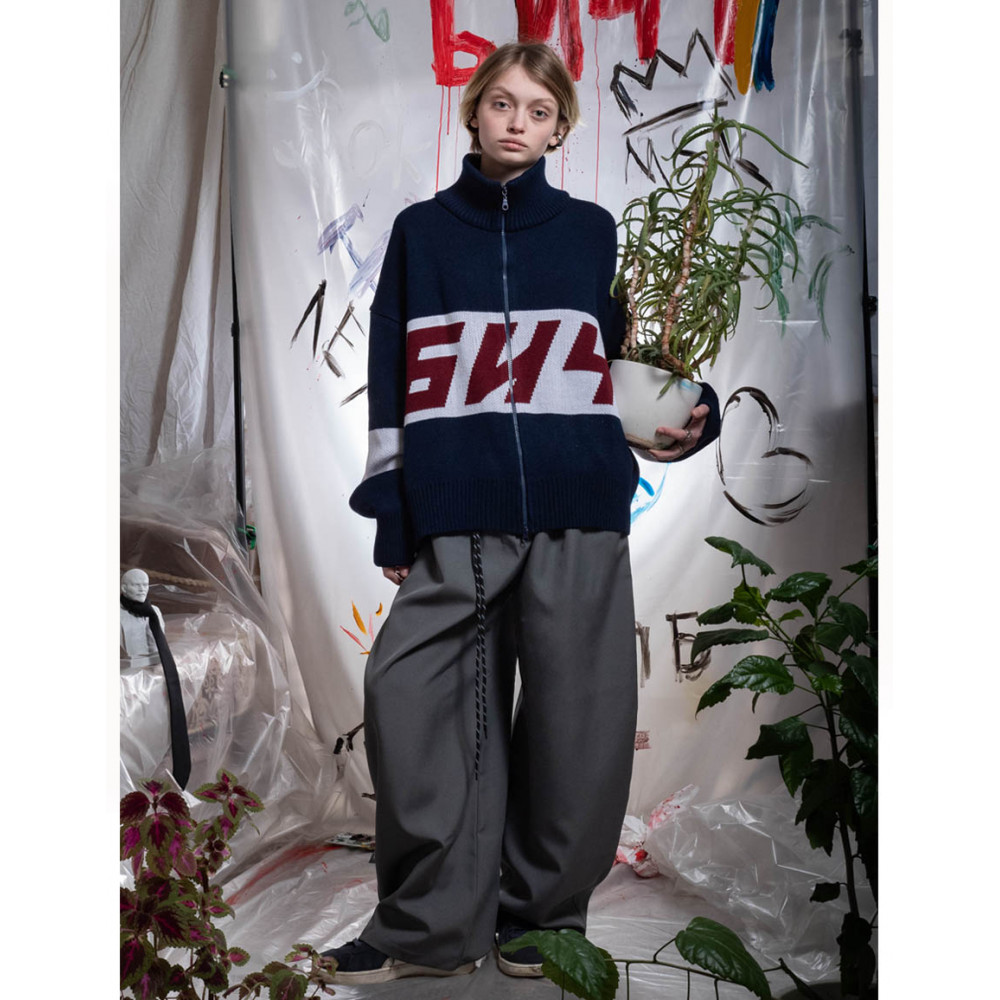 Кроп-джемпер на молнии БИЧ - фото 50348