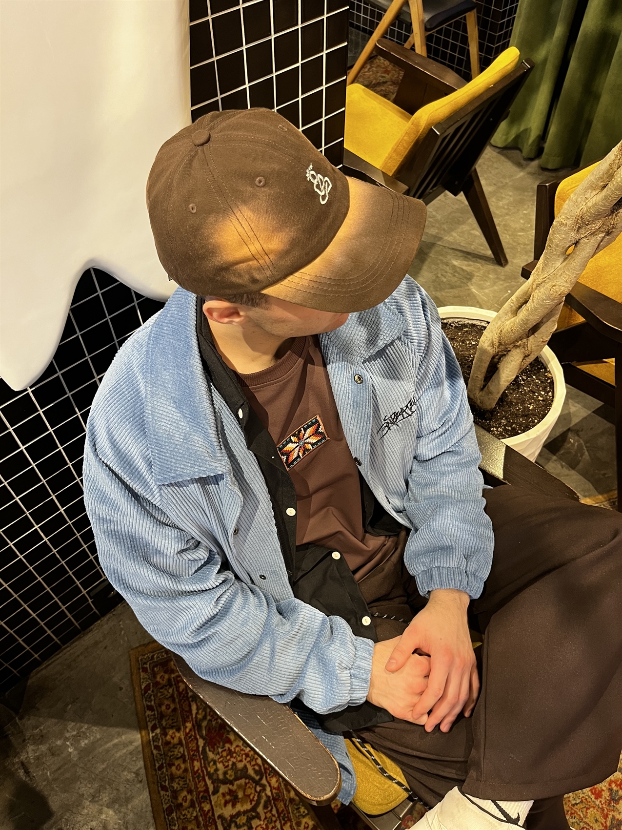 Кепка Бордшоп#1 Будда коричневый - фото 51085