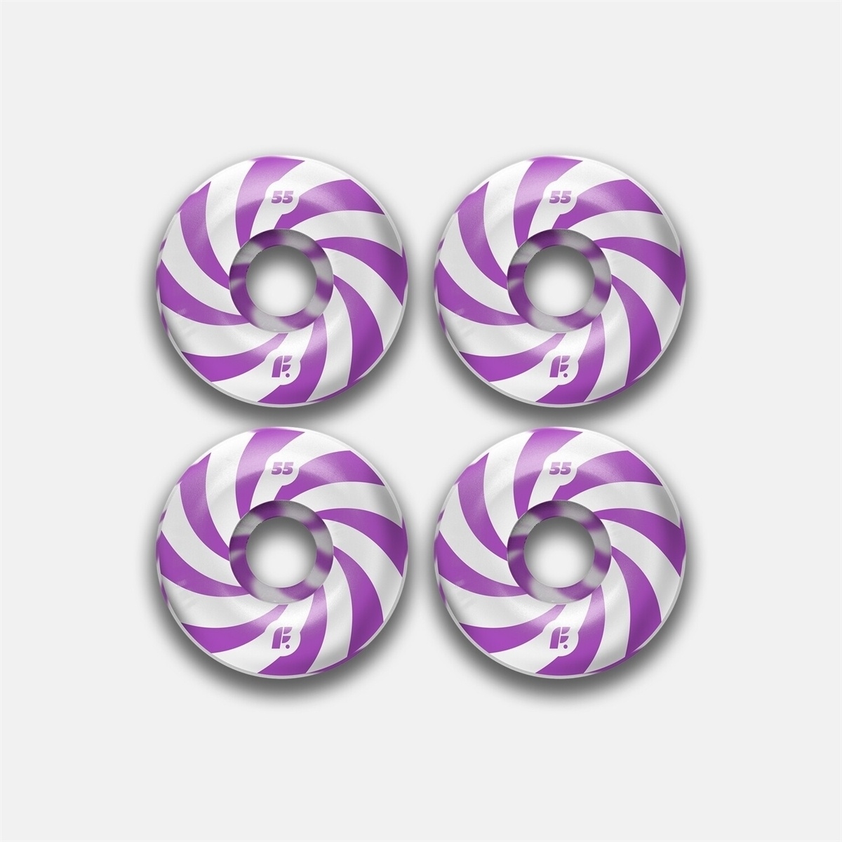 Комплект колес Footwork Swirl Purple (53 мм 99A Форма Classic) - фото 52347