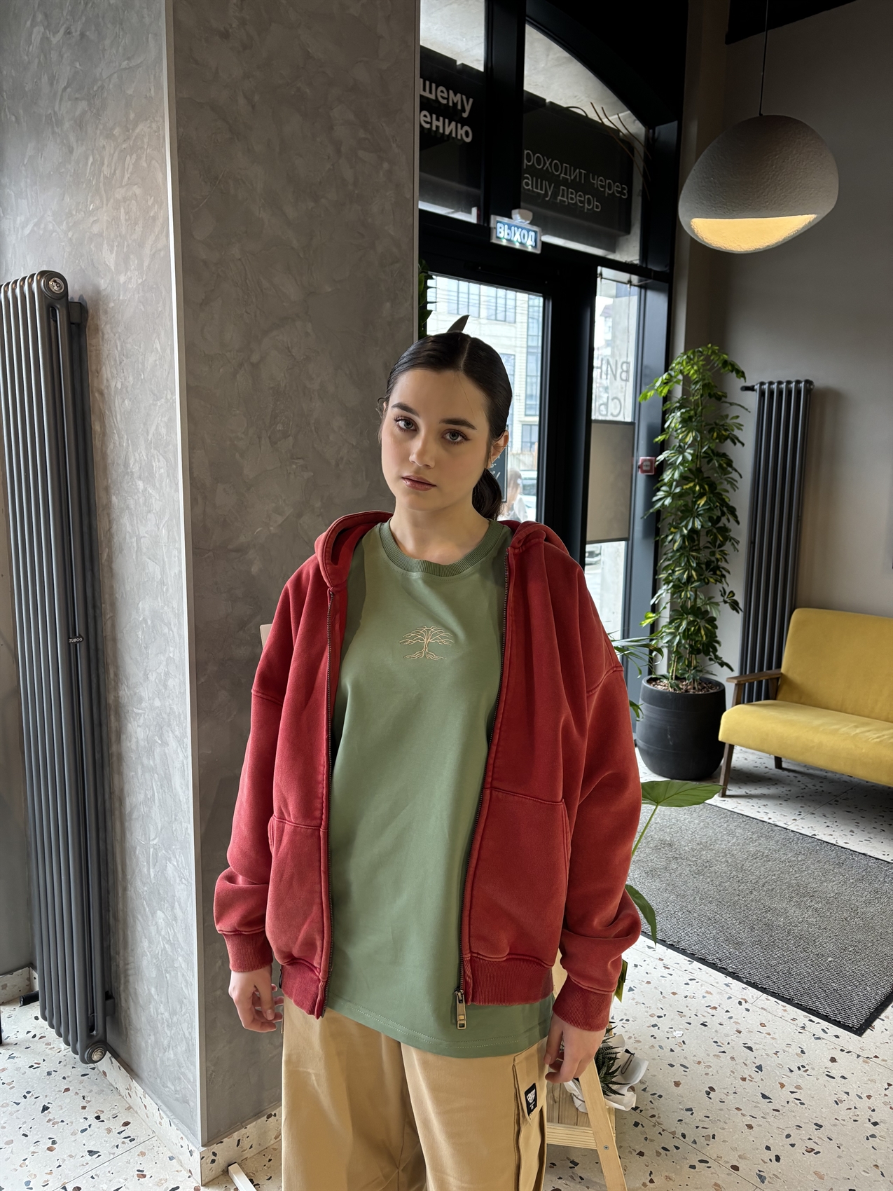 Футболка БОРДШОП#1 Tree зеленый - фото 52450