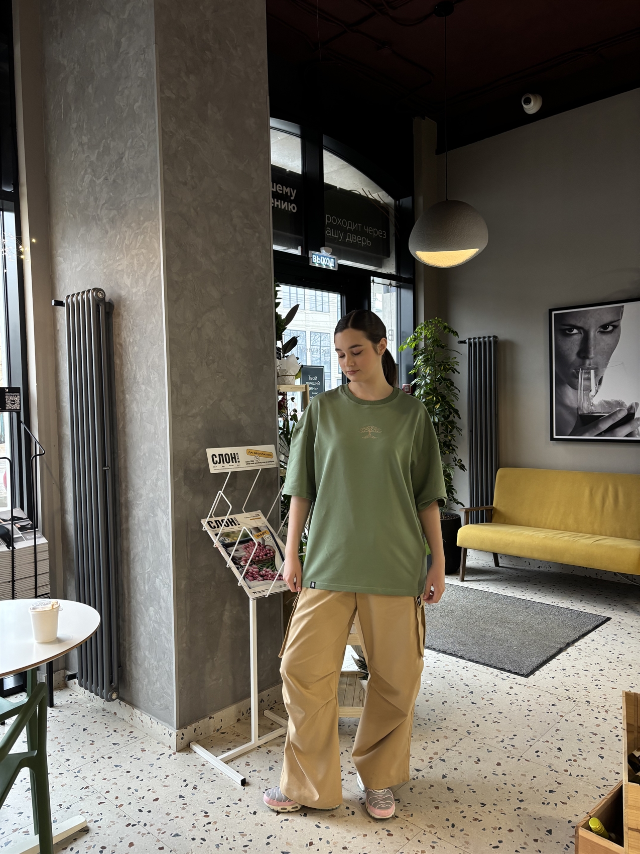 Футболка БОРДШОП#1 Tree зеленый - фото 52455