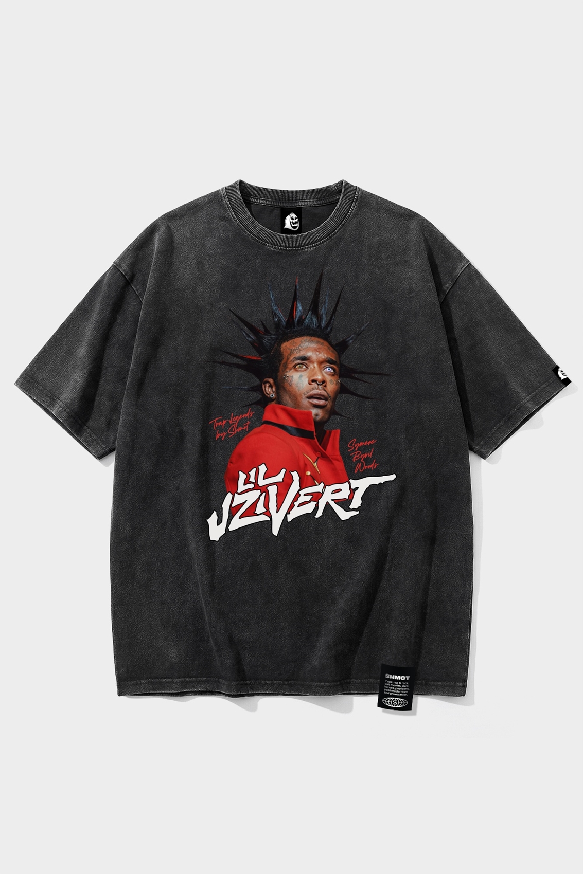 Футболка SHMOT "LILUZIVERT", GARMENT DYE черный - фото 52483