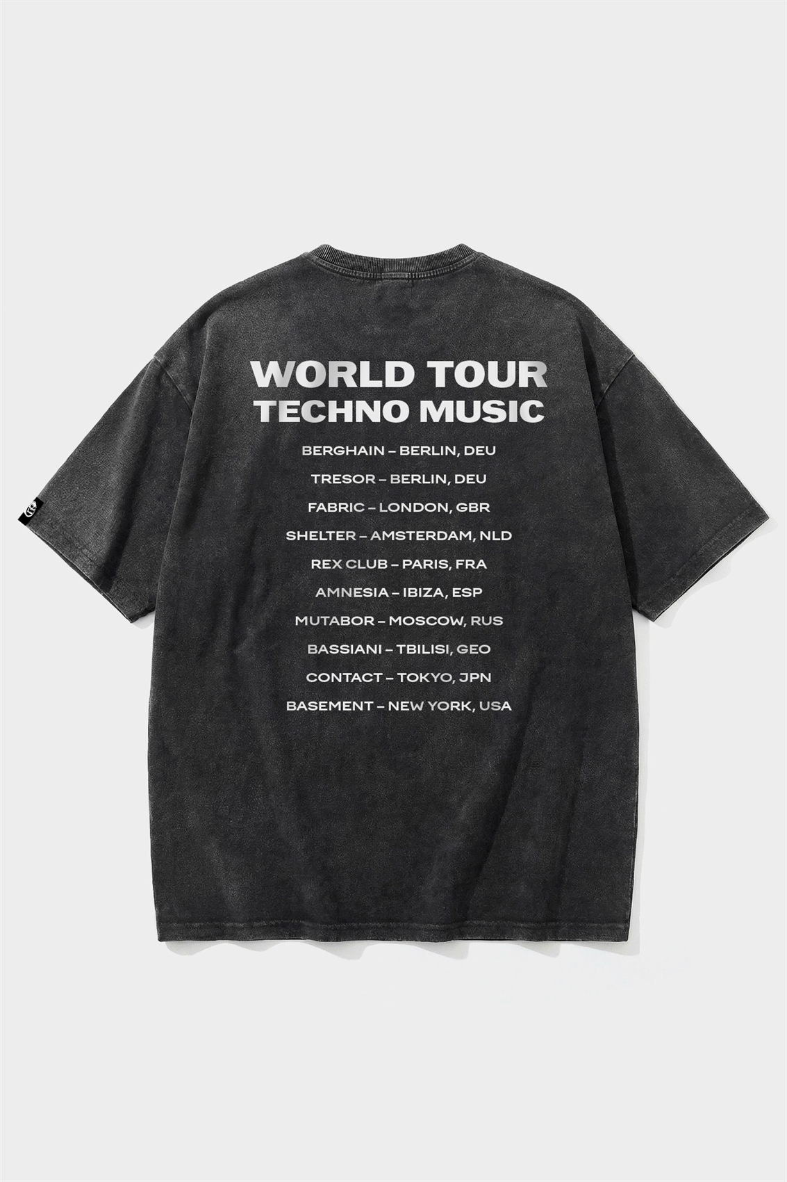 Футболка SHMOT "TECHNO", GARMENT DYE черный - фото 52493