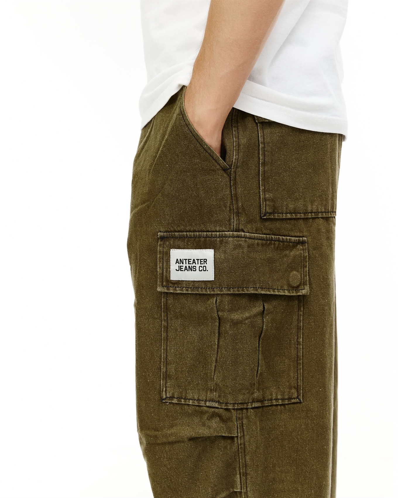 Брюки ANTEATER WideCargo-Denim-Green - фото 55056