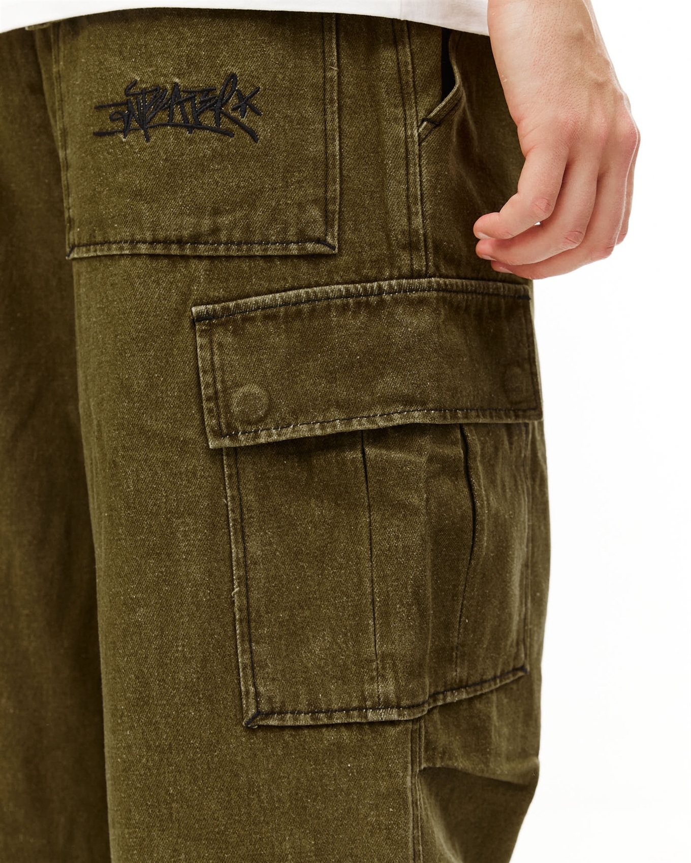 Брюки ANTEATER WideCargo-Denim-Green - фото 55057