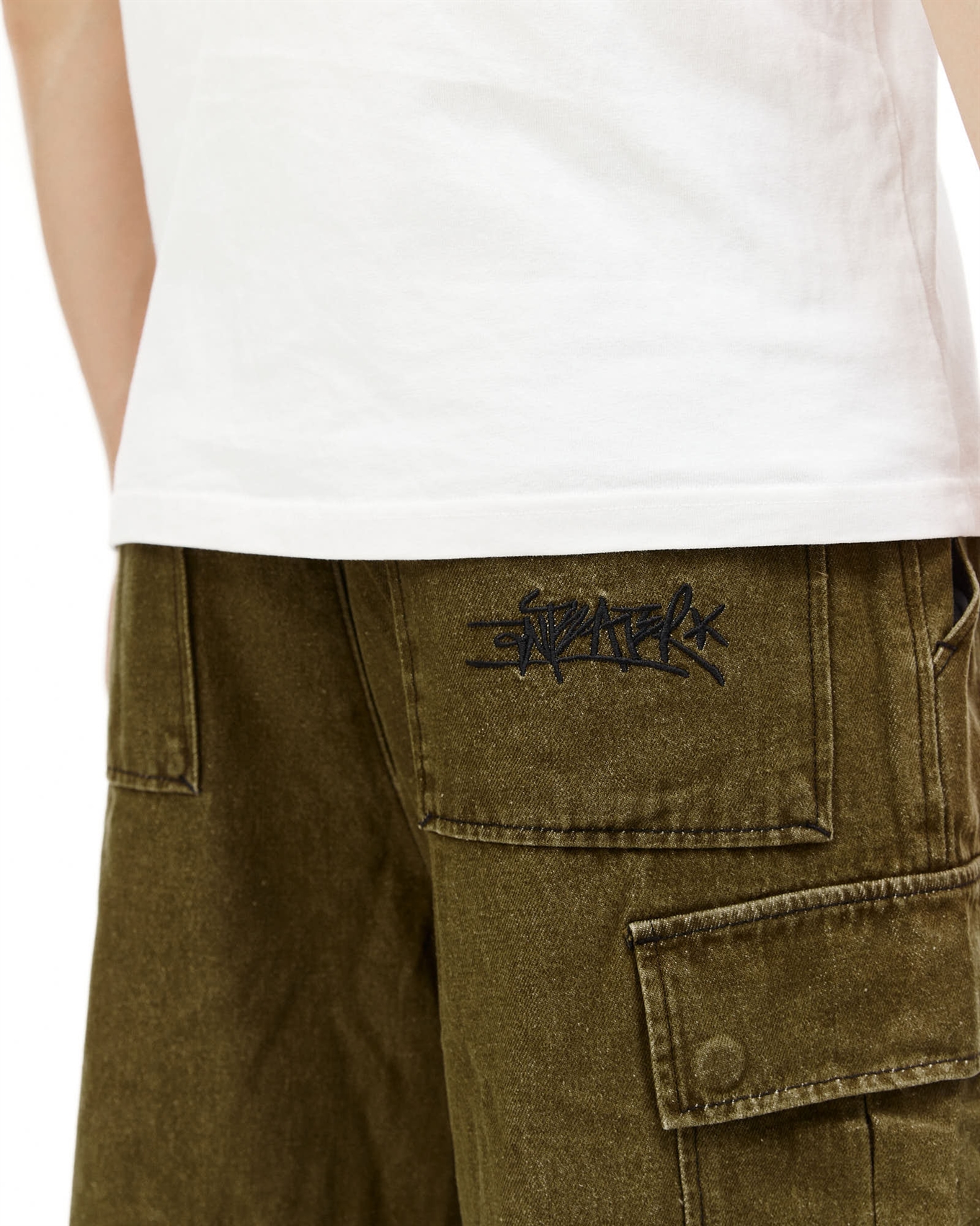 Брюки ANTEATER WideCargo-Denim-Green - фото 55058
