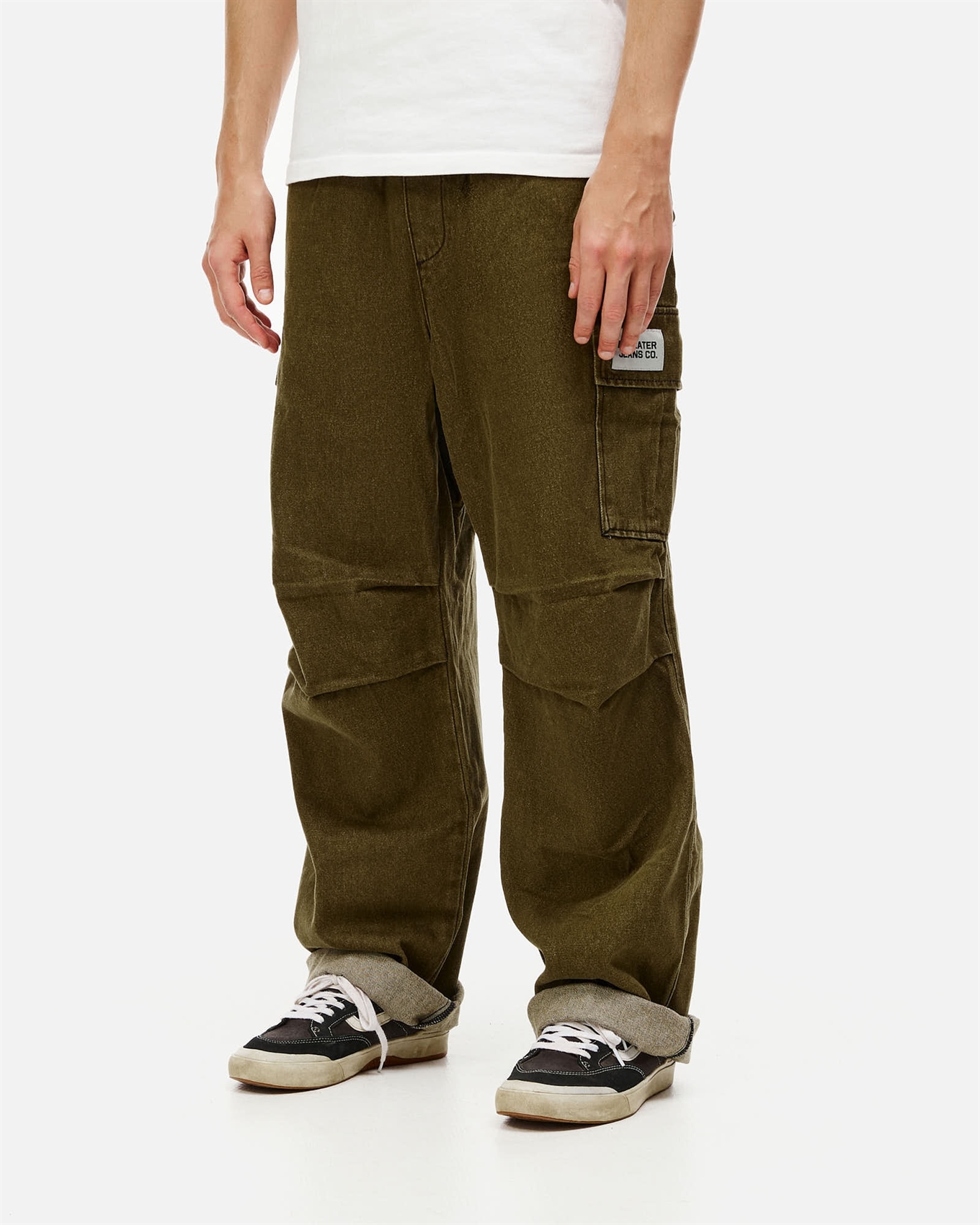Брюки ANTEATER WideCargo-Denim-Green - фото 55061