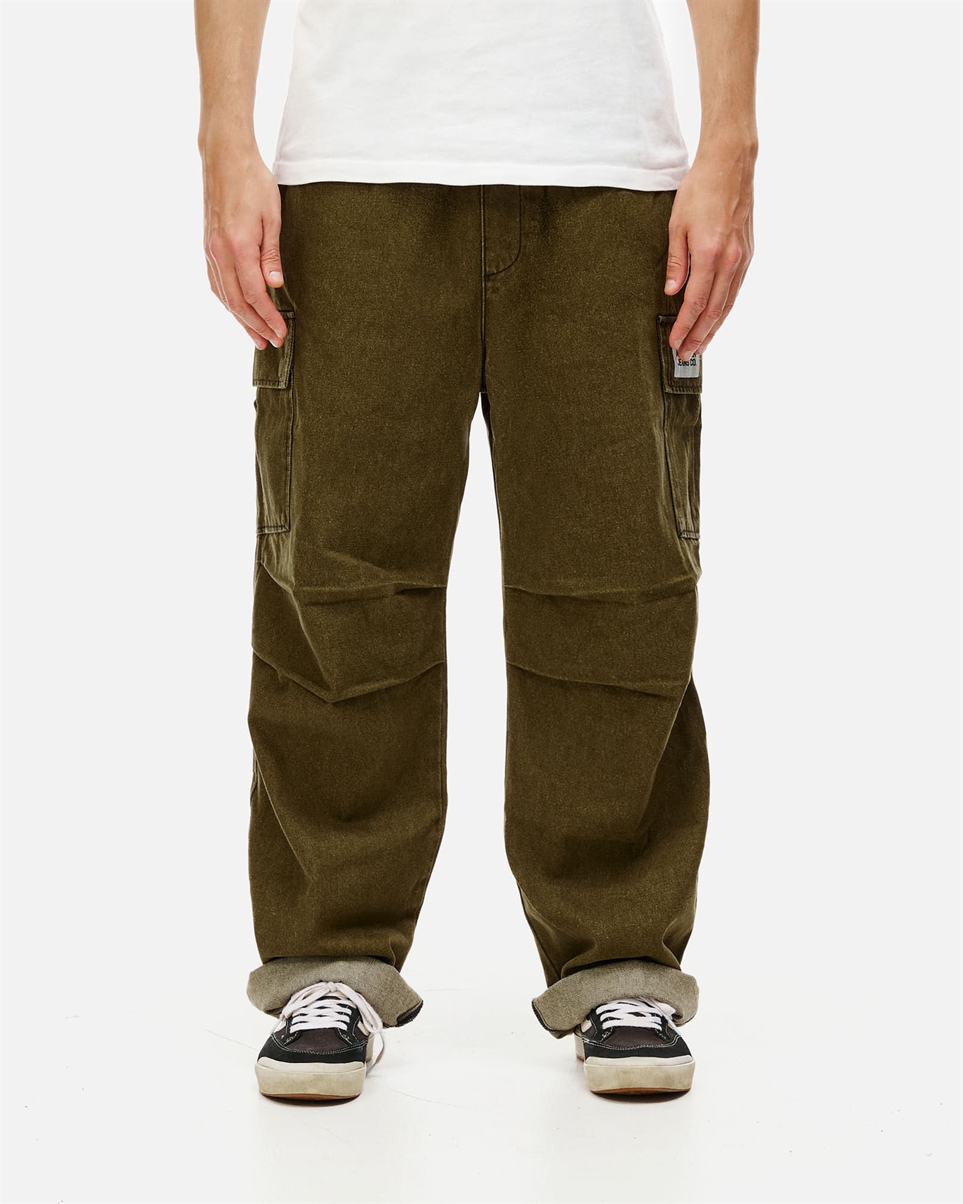 Брюки ANTEATER WideCargo-Denim-Green - фото 55062