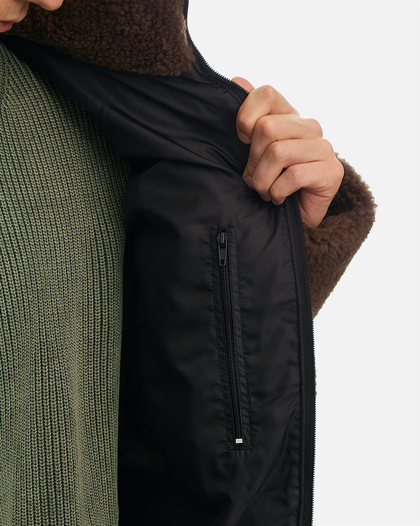 Куртка ANTEATER Downjacket-Sherpa-Brown - фото 55064