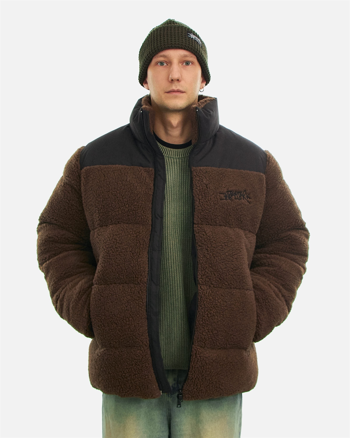 Куртка ANTEATER Downjacket-Sherpa-Brown - фото 55068