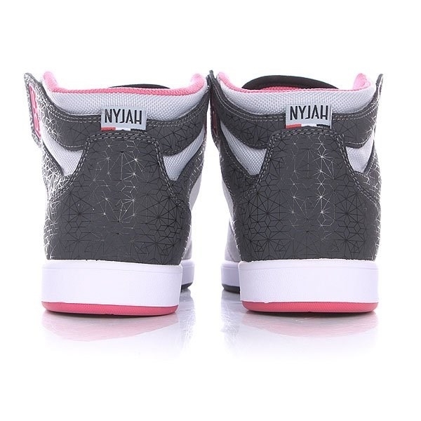 Обувь DC Nyjah grey blk pink - фото 5801