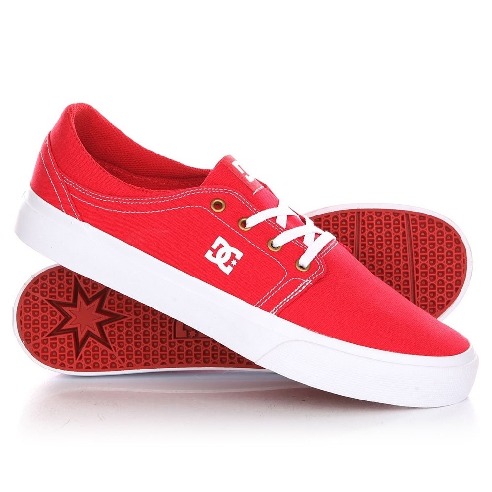 Обувь DC Trase tx red/white - фото 6174