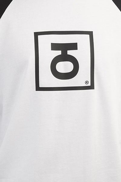 Юнион Футболка двухцветная с рукавом 3/4 Logo, цвет черно-белый, 100% хлопок - фото 6825