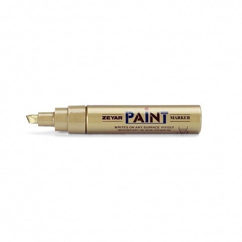 Zeyar Paint Маркер 8,5 мм белый скошенное перо