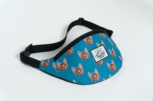 Travel поясная сумка cat blue
