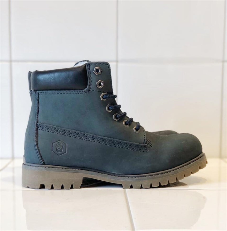 Ботинки Jack Porter TW2701-NW-W Нубук, синий рант темный 50%шерсть