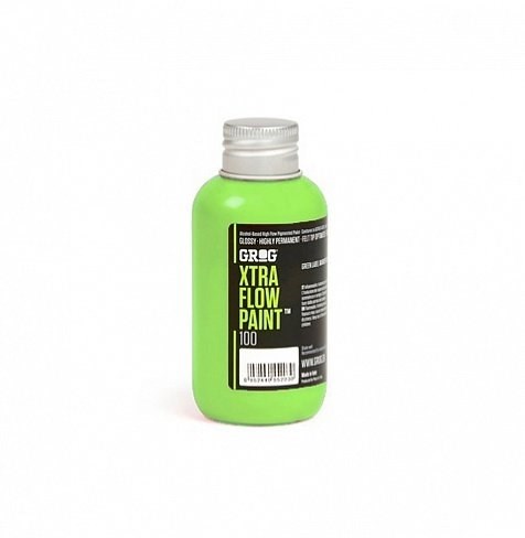 Grog Xtra Flow Paint 100 мл/ неон-зеленые / Neon Green