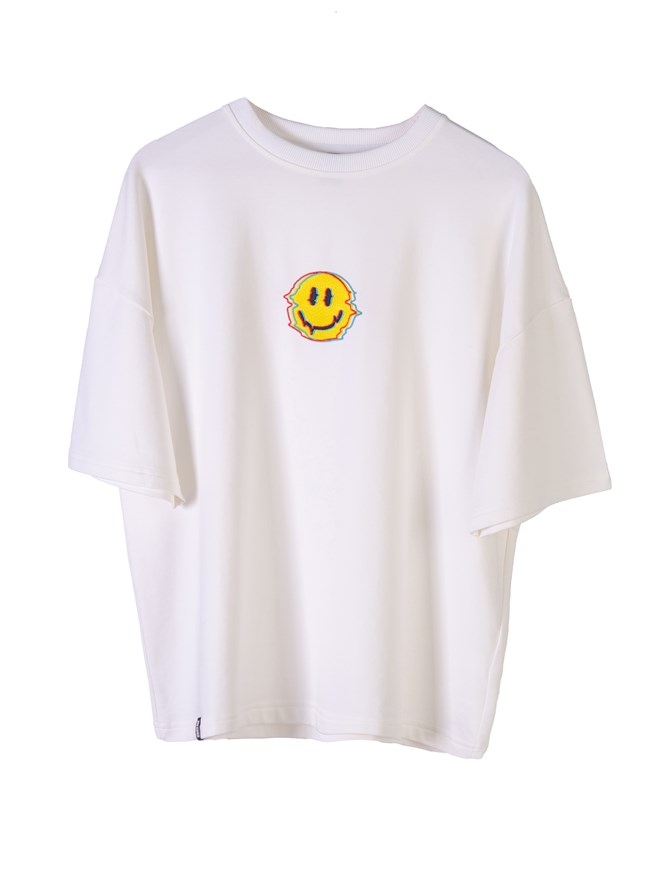 Футболка БОРДШОП#1 Glitch белый