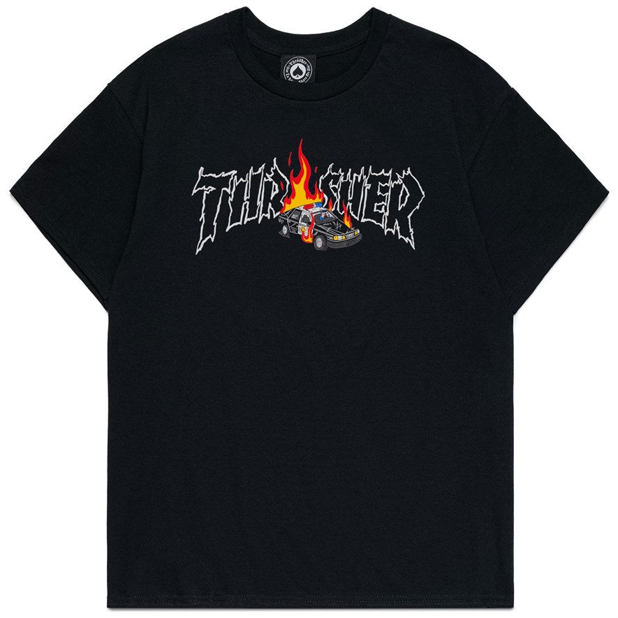 Футболка Thrasher COP CAR черный
