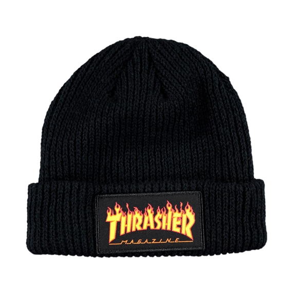 Шапка Thrasher FLAME PATCH black