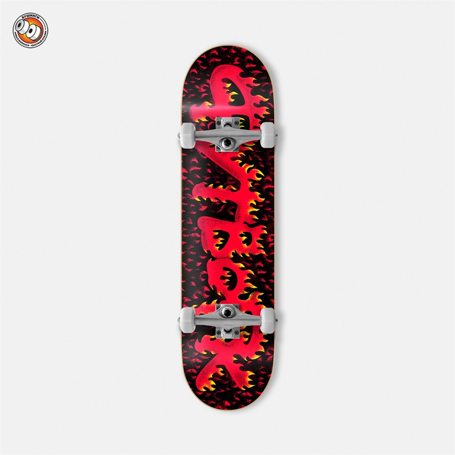 Скейтборд Футворк Flame Red 7.625 x 31.175