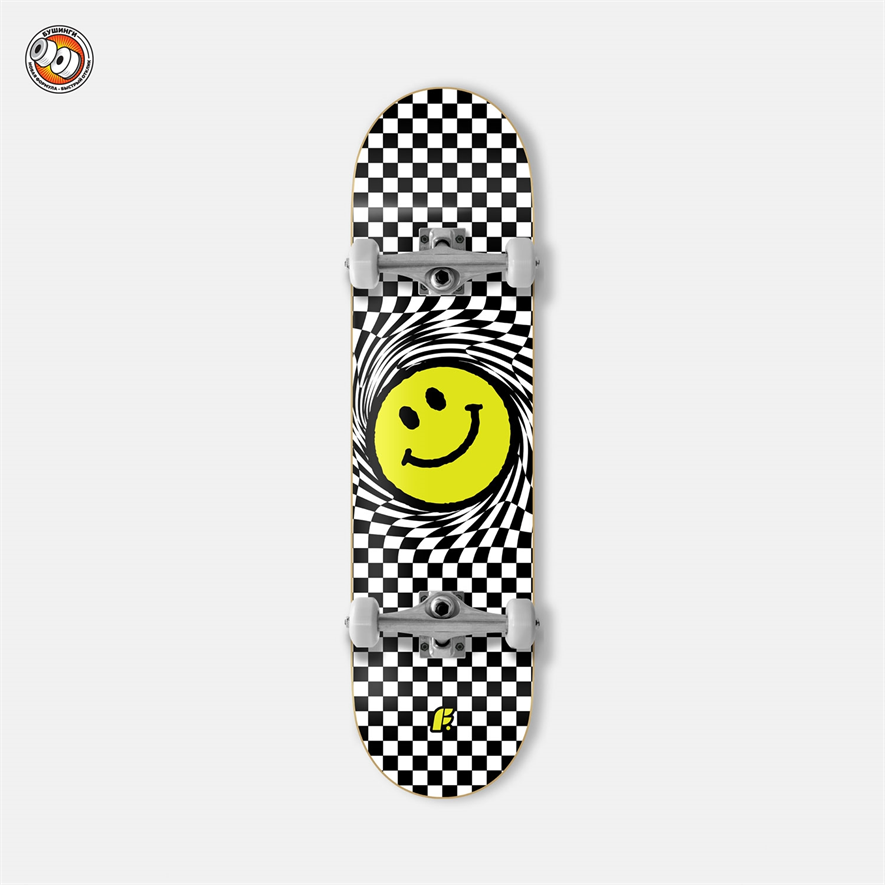 Скейтборд Футворк Smile Black 8 x 31.5