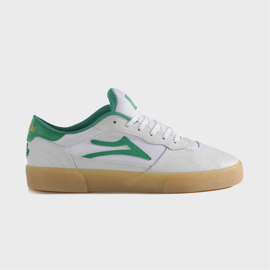 Кеды Lakai Cambridge White/Green Leather (Q1-25)