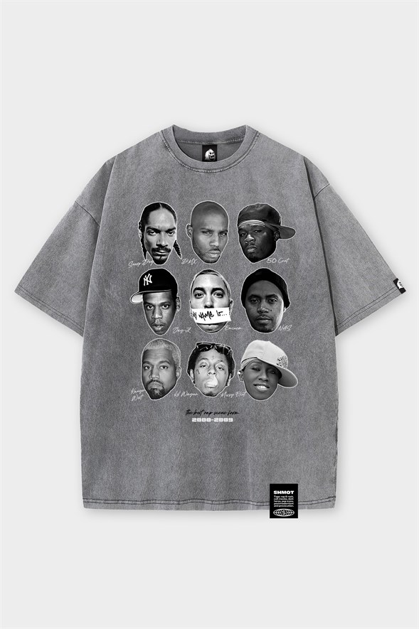 Футболка SHMOT "RAP2000-2009", GARMENT DYE серый