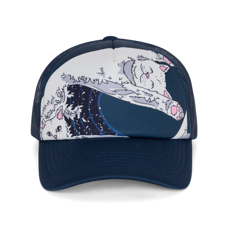 Бейсболка RIPNDIP GREAT WAVE TRUCKER HAT (SLATE)