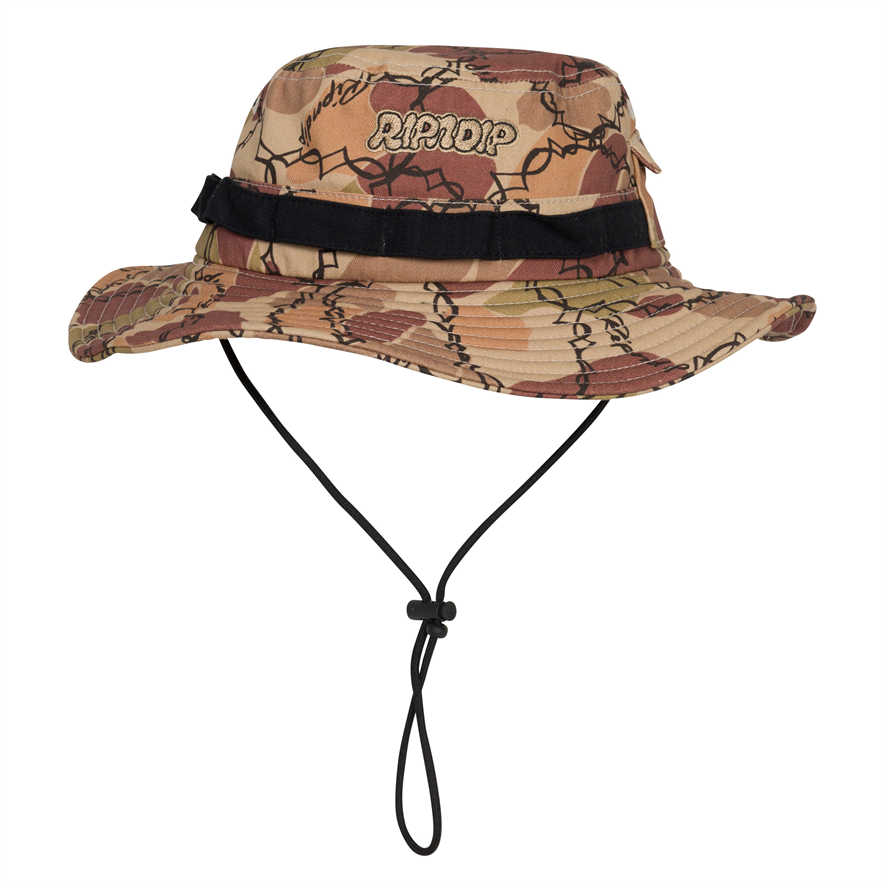 Панама RIPNDIP WIRED BOONIE HAT (TAN CAMO)