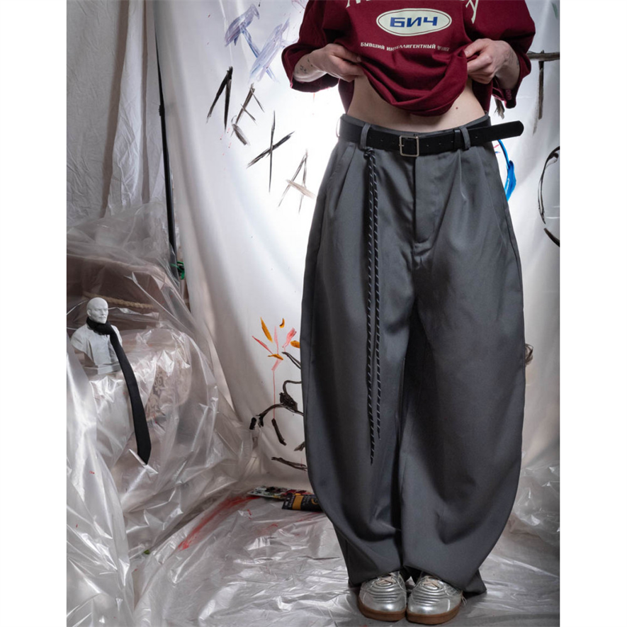 Широкие Брюки БИЧ / Серые