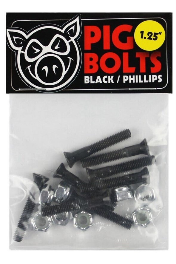 Винты (комплект) Pig Black 1.25" Phillips