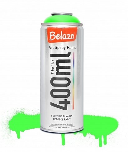 54060 Belazo краска Art Spray Fluorescent Green 400мл.