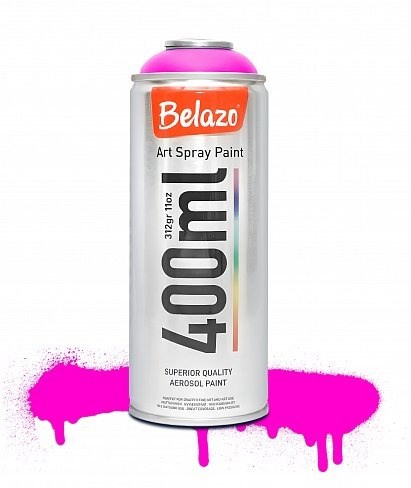 54064 Belazo краска Art Spray Fluorescent Pink 400мл.