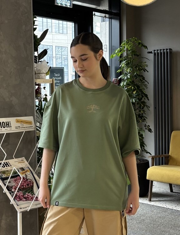 Футболка БОРДШОП#1 Tree зеленый