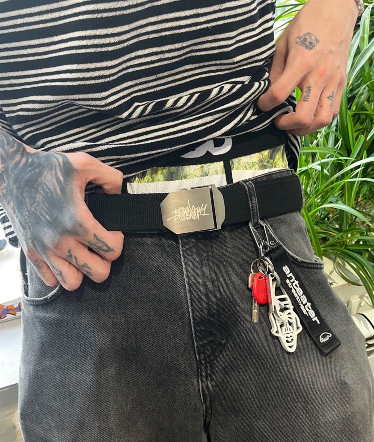 Ремень Бордшоп#1 хлопковый черный