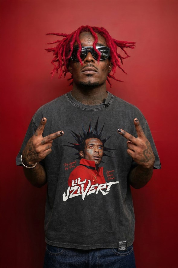 Футболка SHMOT "LILUZIVERT", GARMENT DYE черный