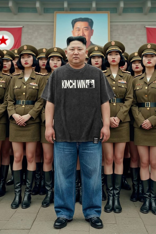 Футболка SHMOT "KIMCHIWIN", GARMENT DYE черный