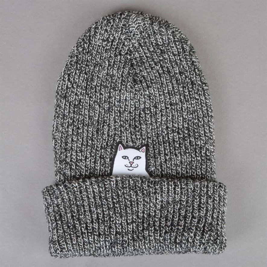 RIPNDIP Шапка Lord Nermal Knit Beanie Gray Speckled
